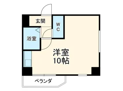 サンシャイン富士パート4(ワンルーム/8階)の間取り写真