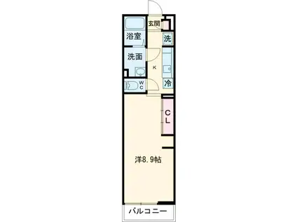 リブリ・PROVINSCIA(1K/1階)の間取り写真