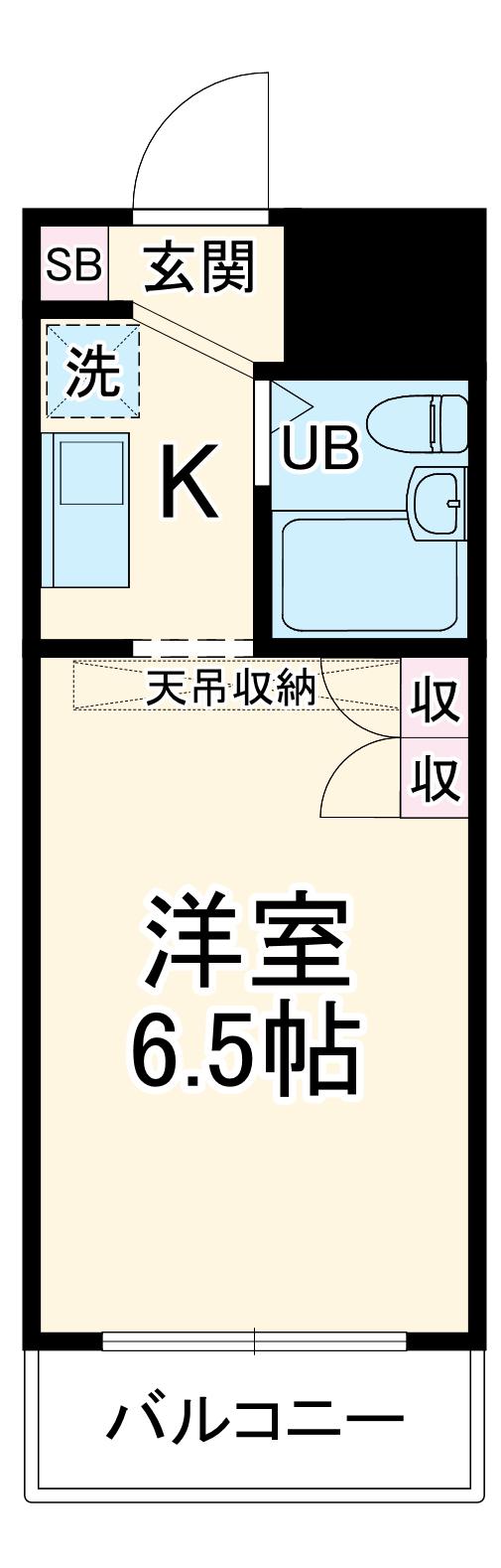 ST1118(1K/3階)の間取り写真