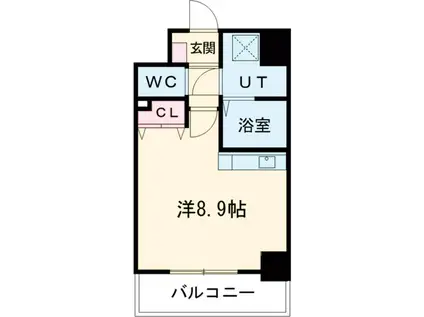 アレーヌコート新瑞橋(ワンルーム/5階)の間取り写真