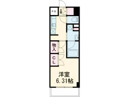DIPS金町RESIDENCE(1K/12階)の間取り写真