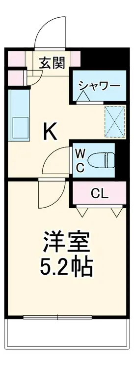 エスコートパレス江洋 3階階 間取り