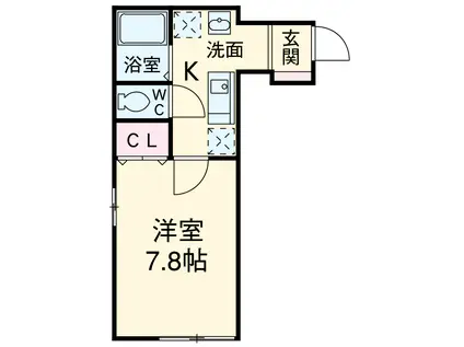 トラウム亀有(1K/1階)の間取り写真