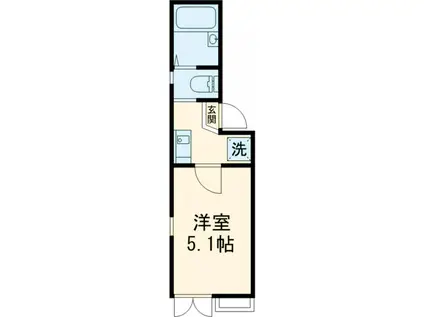 メゾンさくら亀有(1K/2階)の間取り写真