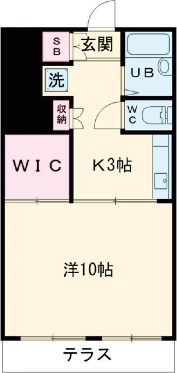 Nメゾン学芸大学(1K/1階)の間取り写真