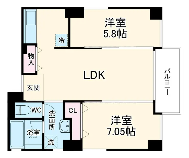 アーバンセレクト北浦和 5階階 間取り