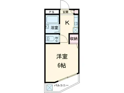 メゾン山崎川(1K/3階)の間取り写真