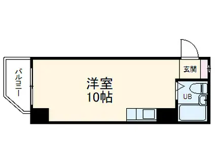 クリーンあらたま(ワンルーム/3階)の間取り写真