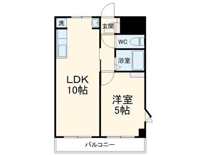 マキシムIK5(1LDK/7階)の間取り写真
