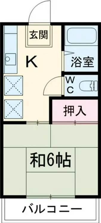 サニーハイツ 1階階 間取り
