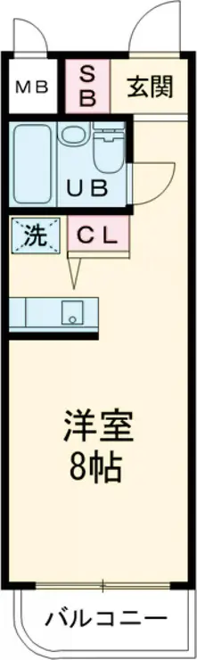 菱和パレス世田谷上野毛 3階階 間取り