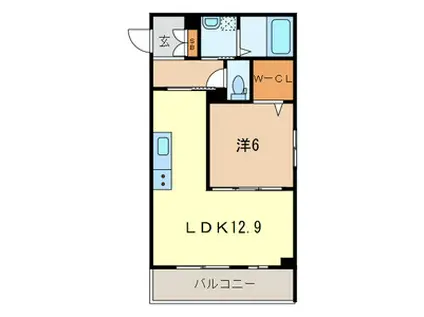 グランシャリオK(1LDK/3階)の間取り写真