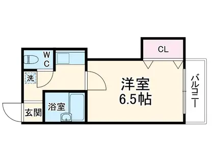 マンションJY館(1K/3階)の間取り写真