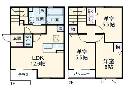 アヴァンセ松栄(3LDK)の間取り写真