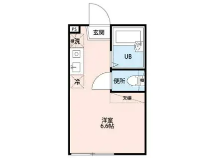 アペックス堀切Ⅵ(ワンルーム/1階)の間取り写真