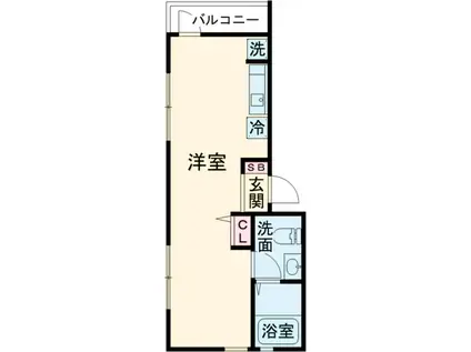 LUNA PARK HORIKIRI(ワンルーム/2階)の間取り写真