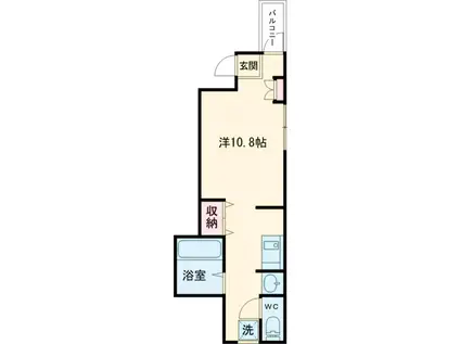 ドリームハウス亀有(ワンルーム/1階)の間取り写真