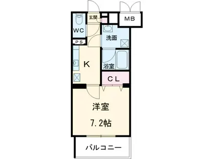 MX-Ⅱ(1K/1階)の間取り写真