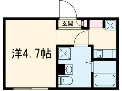 プレシャス西新井(ワンルーム/4階)の間取り写真