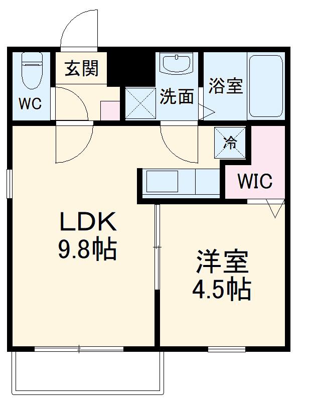 GRACE大曽根(1LDK/2階)の間取り写真