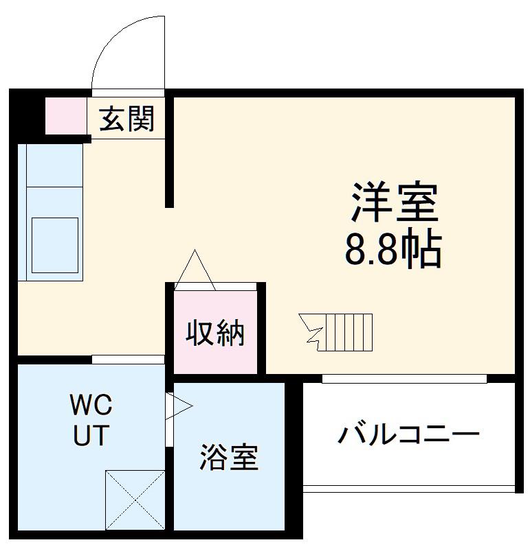 LALUCE(1K/1階)の間取り写真