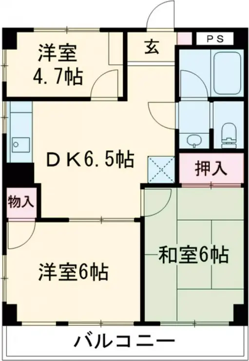 ベルグレース 2階階 間取り