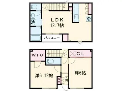 メゾンミヤジマ(2LDK)の間取り写真