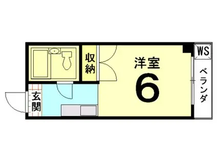 吉田マンション(1K/3階)の間取り写真