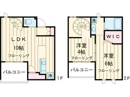 コチョンロン弦巻(2LDK)の間取り写真