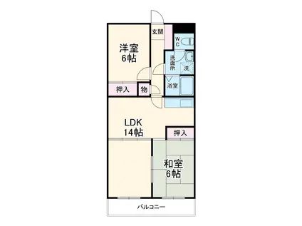 SUCCESSビル(3LDK/7階)の間取り写真