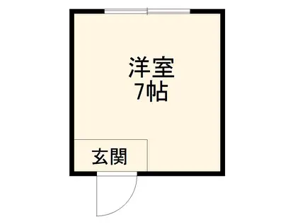原科ハイツ(ワンルーム/4階)の間取り写真