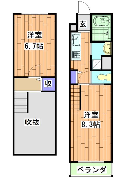 ハンズレジデンス二条(1K/5階)の間取り写真