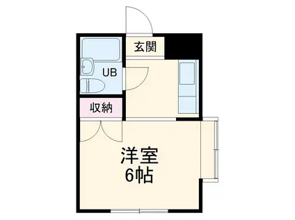 金澤ビル(ワンルーム/3階)の間取り写真
