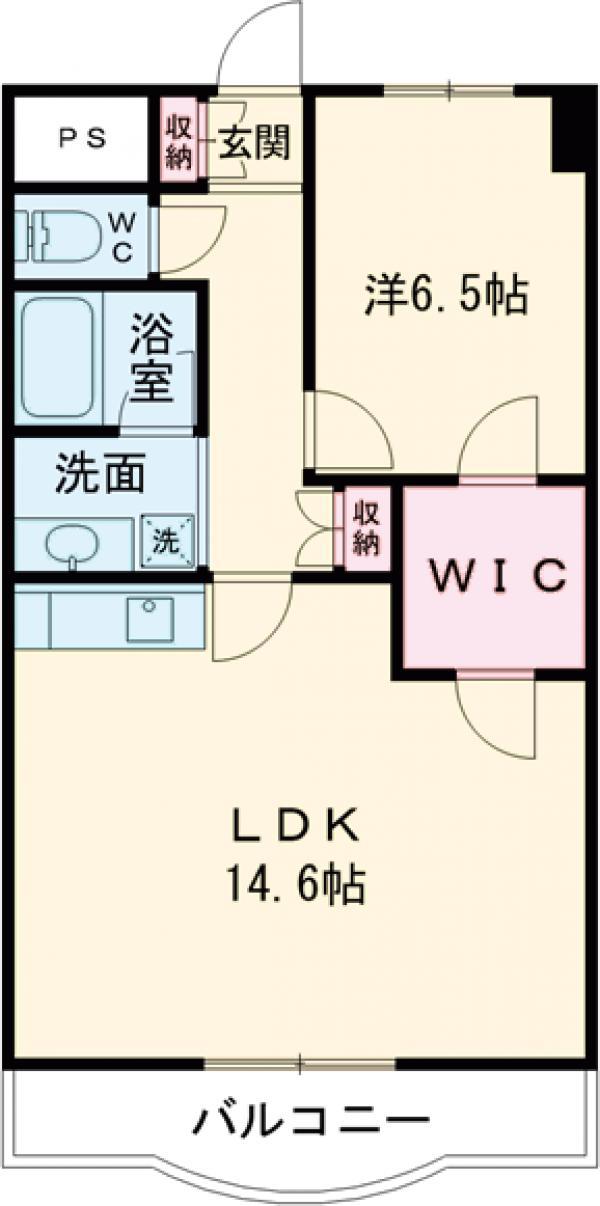 ユアサヴィレッジ(1LDK/3階)の間取り写真