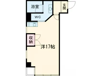 アルジェント庵(ワンルーム/3階)の間取り写真