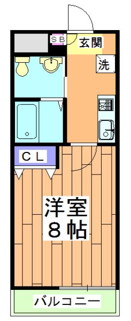 PASSCIO APM(1K/4階)の間取り写真