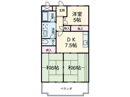 メゾン神宮(3DK/3階)の間取り写真