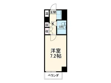 SMY88植田(1K/3階)の間取り写真