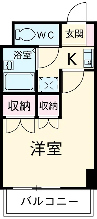 メゾン竹内・第1 3階階 間取り