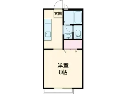 プチメゾン3(1K/2階)の間取り写真