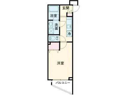 クレヴィスタ中板橋Ⅱ(1K/1階)の間取り写真