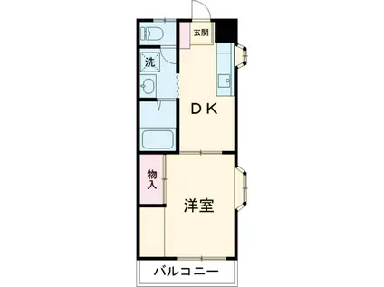 メゾン・アーリー(1DK/1階)の間取り写真