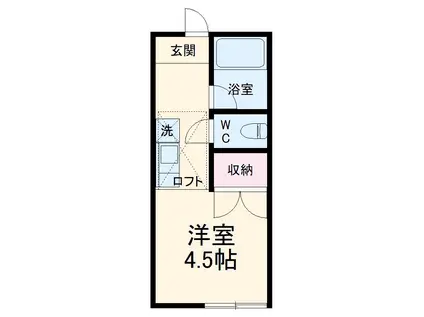 CHECKERBERRY(1K/1階)の間取り写真