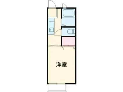 フローレンス(1K/1階)の間取り写真