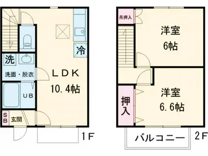 マザービレッジ(2LDK)の間取り写真