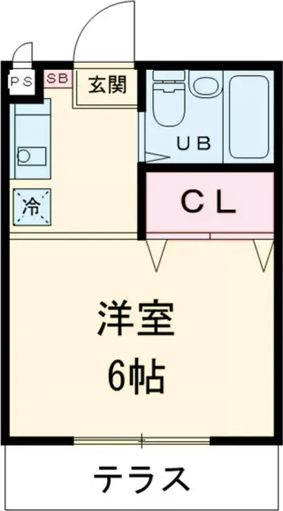 エスペランス喜多見 1階階 間取り