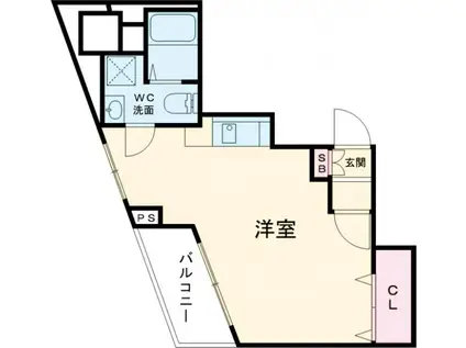 砧公園レジデンス(ワンルーム/5階)の間取り写真