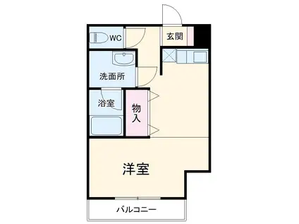 アズビオス元城(ワンルーム/8階)の間取り写真