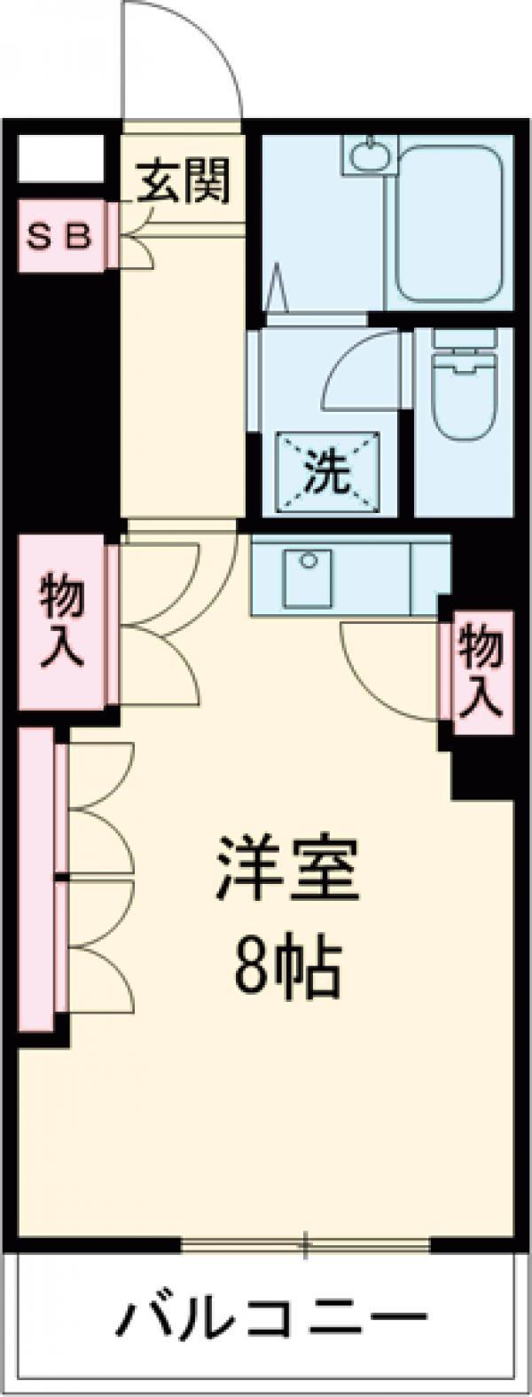 パセオINGビル(ワンルーム/3階)の間取り写真