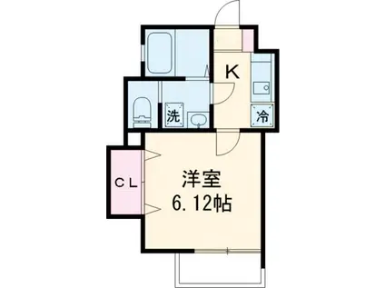 SG-Ⅲ(1K/2階)の間取り写真